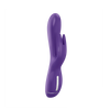 Ovo K3 Silicone and Chrome Multispeed Rabbit Vibrator Purple