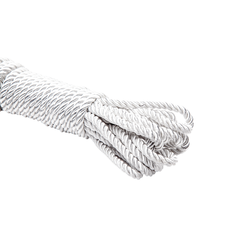 Bondage - La Vie Nue Silky Touch Braided Rope White