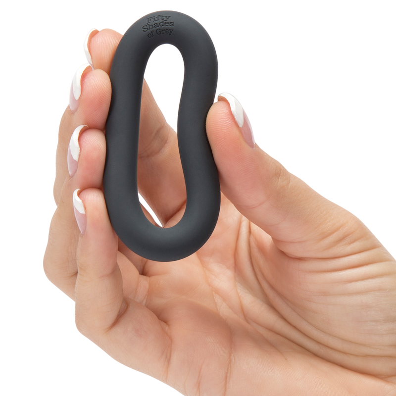 50 Shades of Grey Silicone Cock Ring stretch