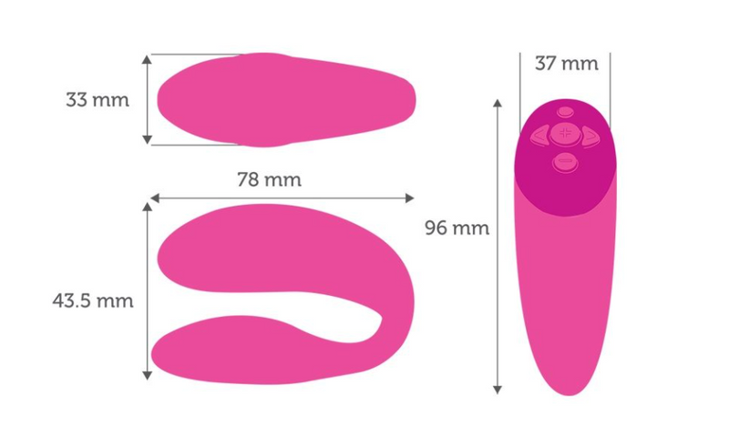 App-Controlled Couple's Vibrator for Clitoris and G-Spot: We-vibe Chorus