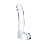 Glas Realistic Curved Glass G-Spot Dildo