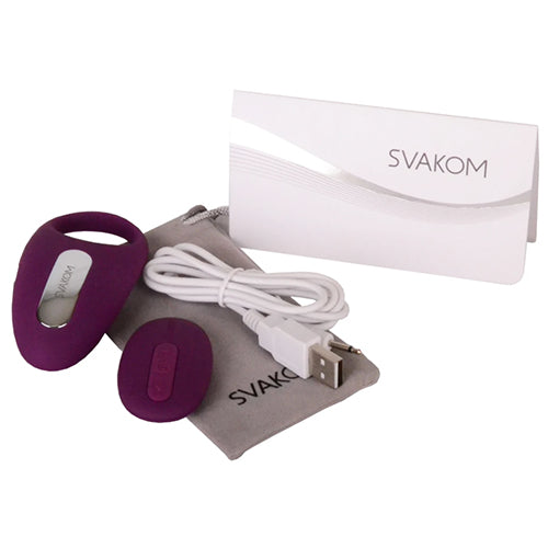 Wearable Remote Control Clitoris Stimulating Vibrating Penis Ring: SVAKOM Winni