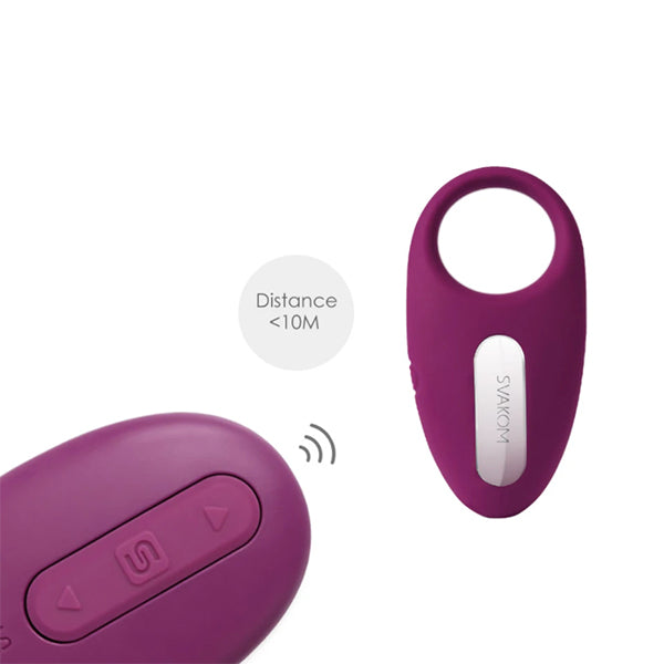 Wearable Remote Control Clitoris Stimulating Vibrating Penis Ring: SVAKOM Winni