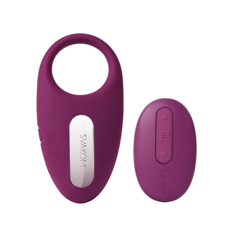 Wearable Remote Control Clitoris Stimulating Vibrating Penis Ring: SVAKOM Winni