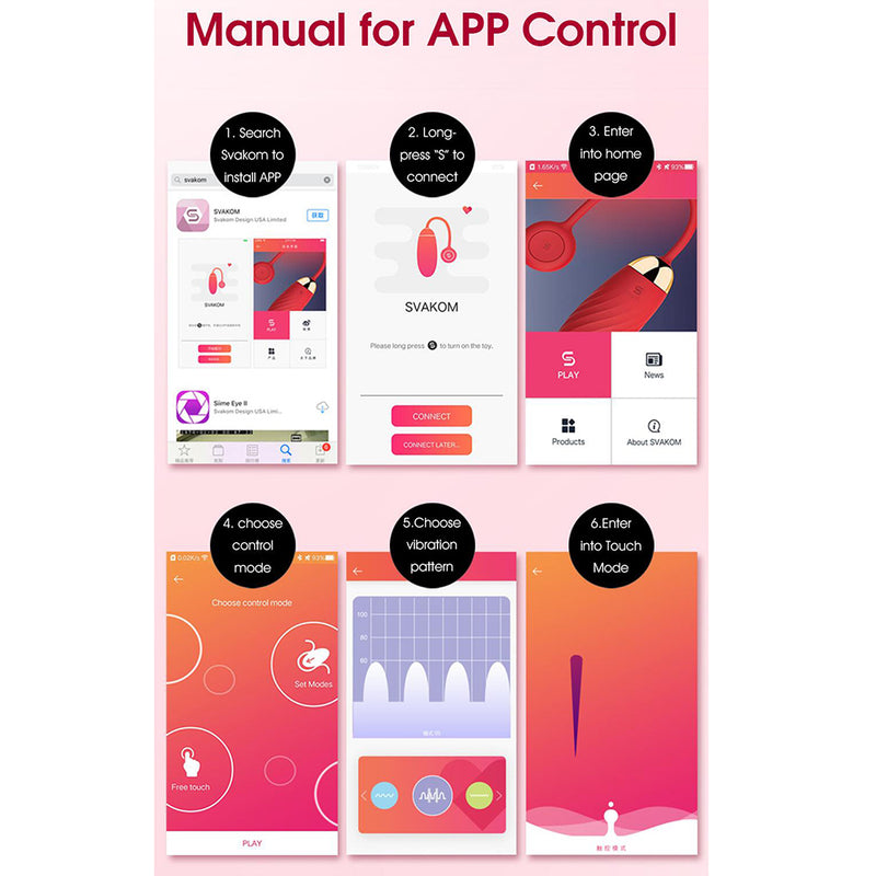 Mobile-controlled Vibrating Bullet Egg with App: SVAKOM ELLA