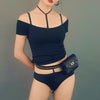 Dominatrix - Chocker with Bralette and Panty Set